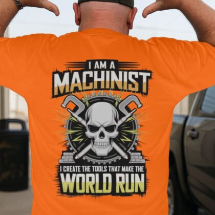 I Create The Tools Machinist Apparel - Skull