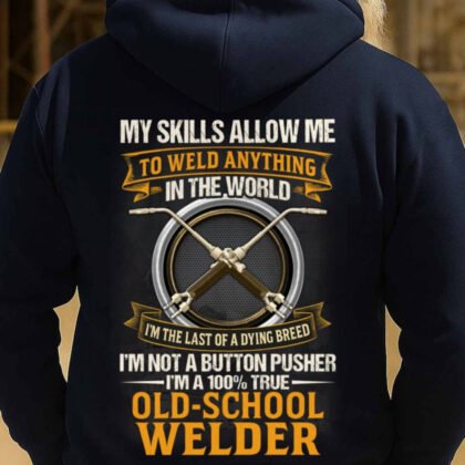 Old-School Welder Quote Apparel – Weld Anything Pride